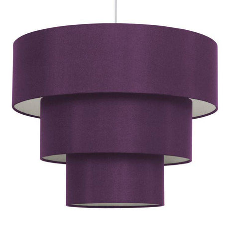 Vermont 3 Tiered Pendant Purple - Comet Lighting