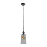 Viggo Matt Black and Clear Glass Ceiling Light - Comet Lighting