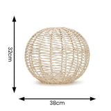 Vine Natural Rattan Sphere Easy Fit Pendant Shade - Comet Lighting