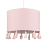 Vivian Pink Tassel Shade - Comet Lighting