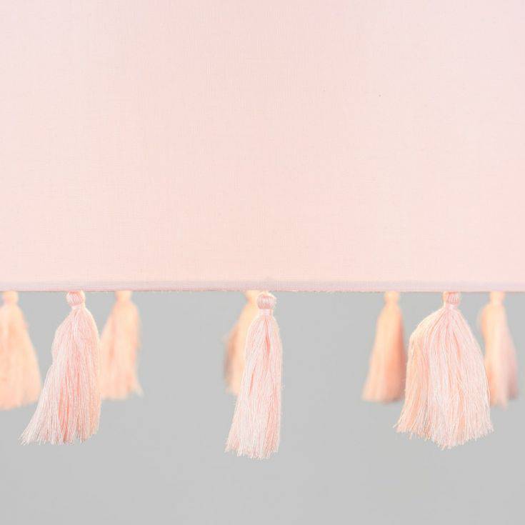 Vivian Pink Tassel Shade - Comet Lighting