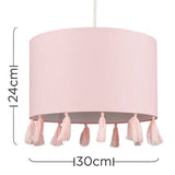 Vivian Pink Tassel Shade - Comet Lighting