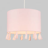 Vivian Pink Tassel Shade - Comet Lighting