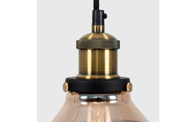 Wallace Steampunk Pendant with Glass Shade - Comet Lighting