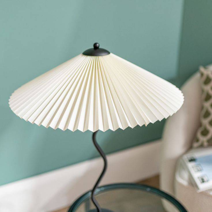 Wiggle Table Lamp With Origami Shade - Comet Lighting