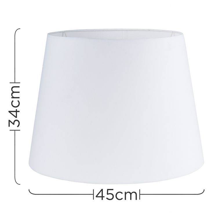 XL Aspen Tapered Shade In White - Comet Lighting