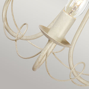 Minster 3 Light Chandelier - Ivory Gold - Comet Lighting