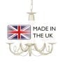 Minster 5 Light Chandelier - Ivory Gold