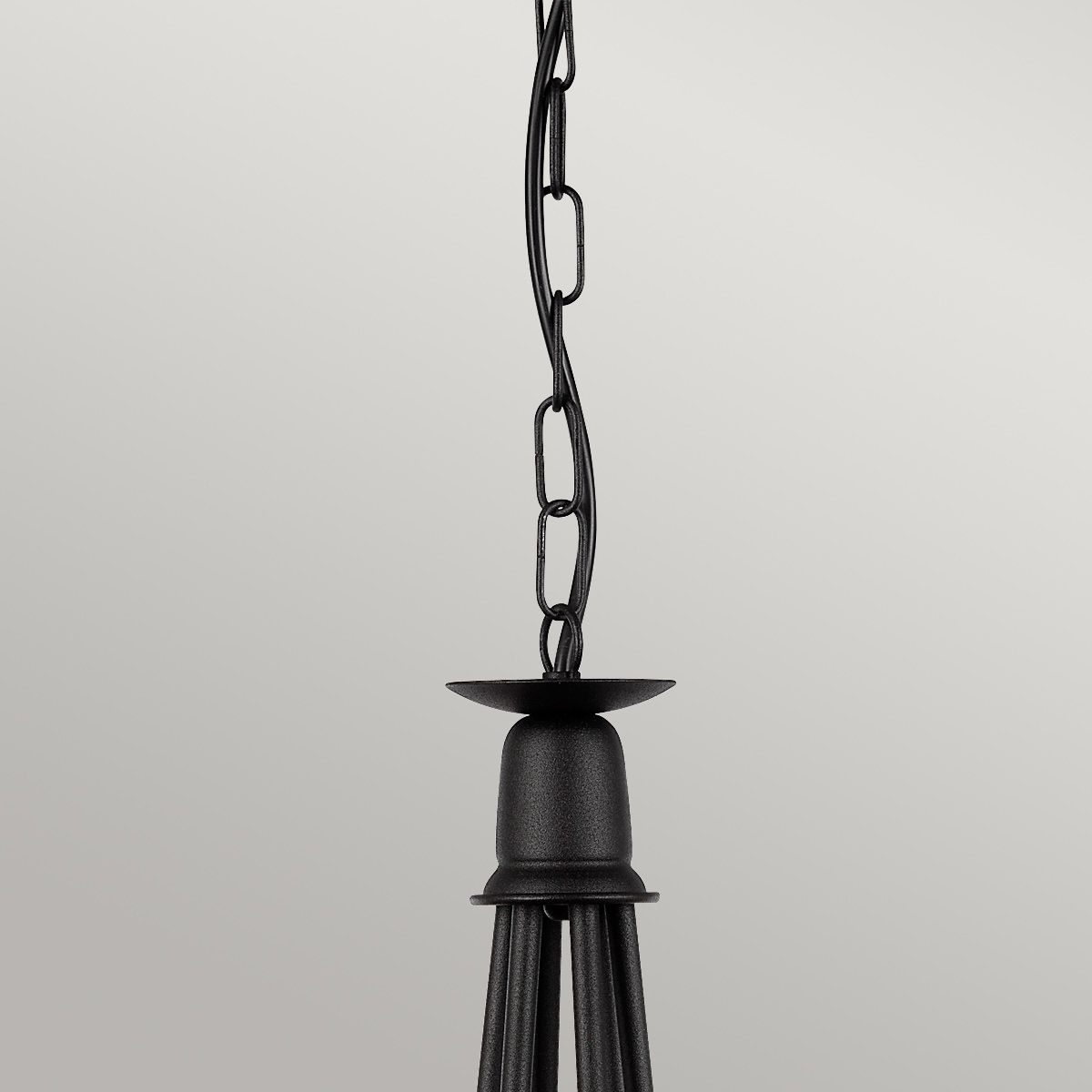 Minster 6-Light Chandelier Black - Comet Lighting