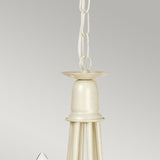 Minster 6-Light Chandelier Ivory Gold - Comet Lighting