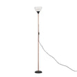 Dalby Copper And Black Floor Lamp With White Shade