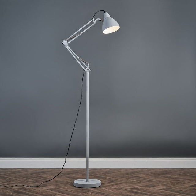 Noya Adjustable Task Floor Lamp Grey