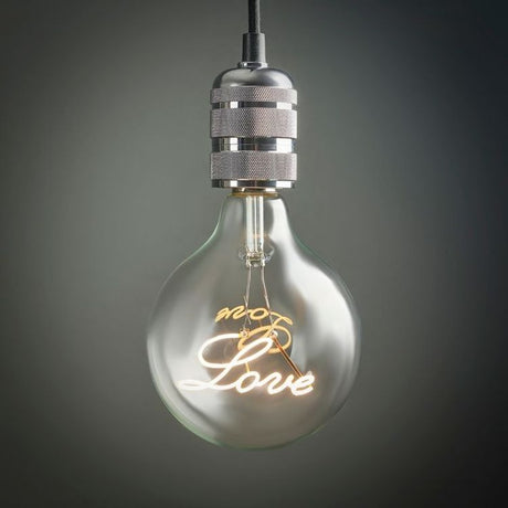 Vintage Worded Love Bulb Globe E27 2w