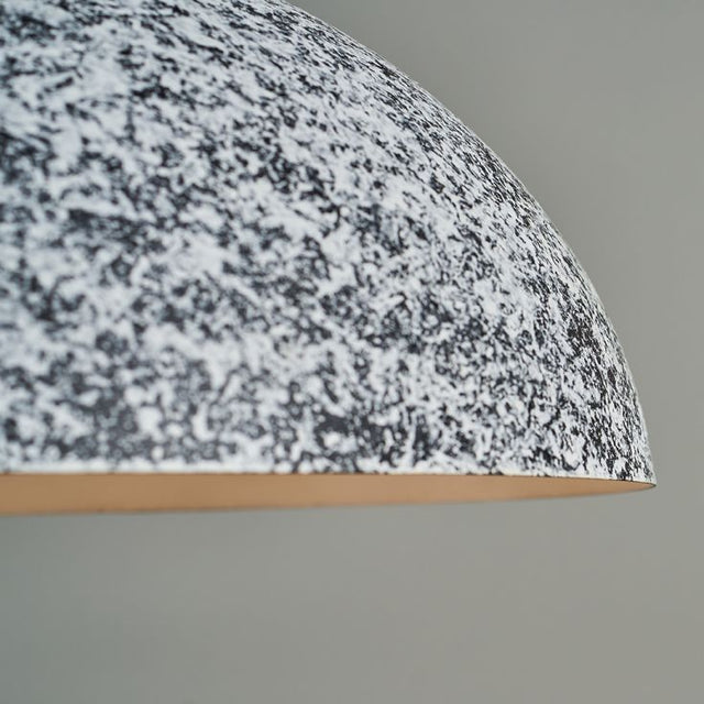 Burrel Grey and White Fractal Textured Pendant Shade