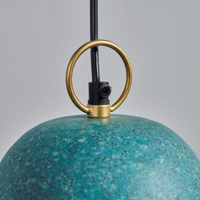 Broden Green Metal Dome Pendant Shade