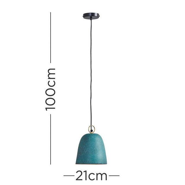 Broden Green Metal Dome Pendant Shade