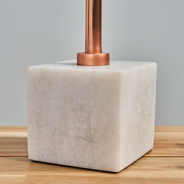 Eriksen Copper Table Lamp With Marble Base
