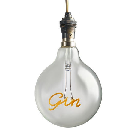 Vintage Worded B22 Gin Globe Bulb