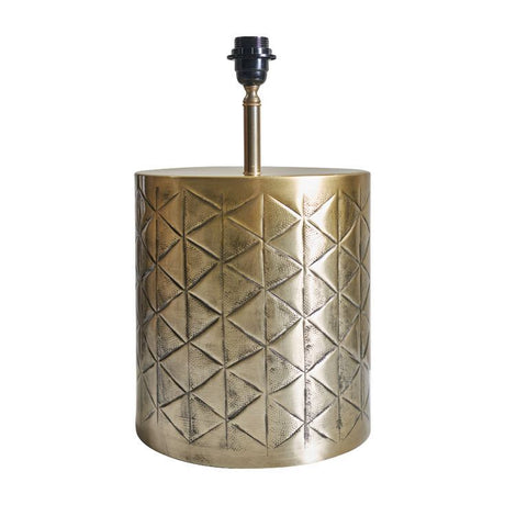 Taussig Gold Diagonal Patterned Table Lamp