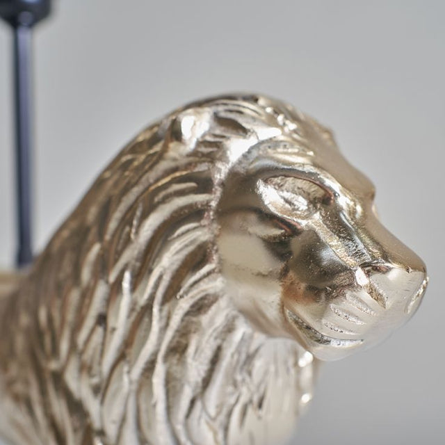 Karalis Brass Lion Table Lamp