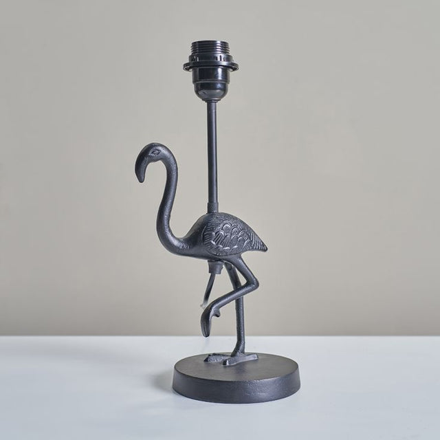 Fiora Flamingo Matt Black Table Lamp