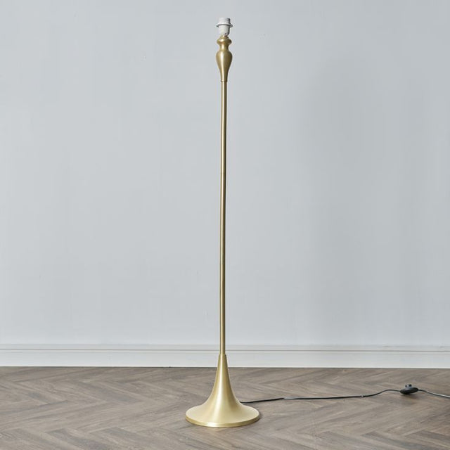 Faulkner Matt Gold Spindle Floor Lamp