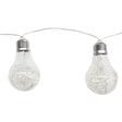 Festoon Lights Warm White Battery Operated IP44 Clear Bulb Shaped Lights