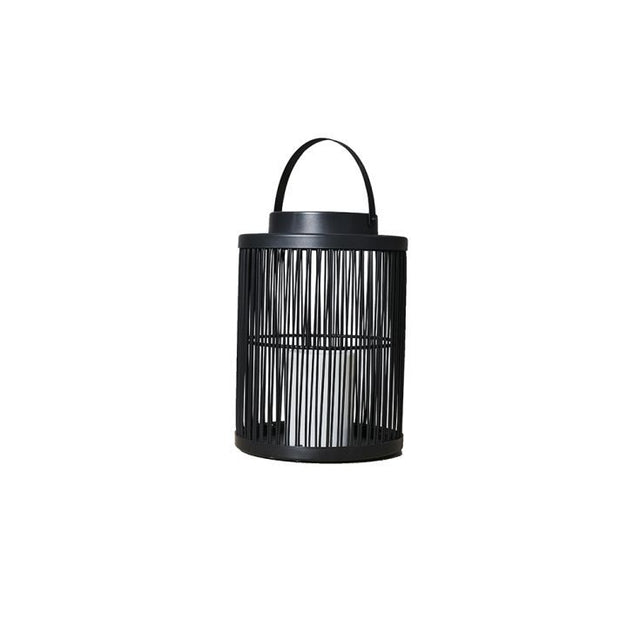 IP44 Cylindrical Wire Basket With Battery Operated LED Candle