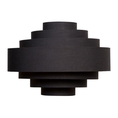 Sette 7 Layer Black Easy Fit Pendant Shade With Gold Inner 