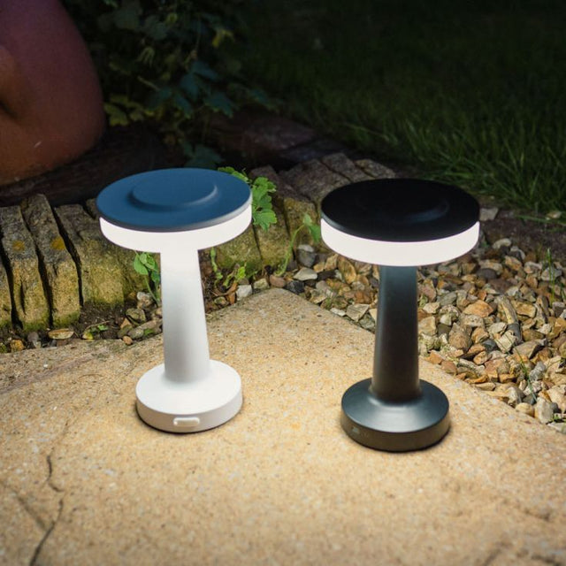 Talence LED Rechargeable Indoor And Outdoor Touch Lamp In Matt Black 