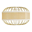 Vimet Gold Easy Fit Pendant Shade With Wicker Band 
