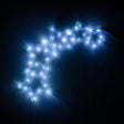 IP44 54cm Star Arch With 47 Cool White Lights 