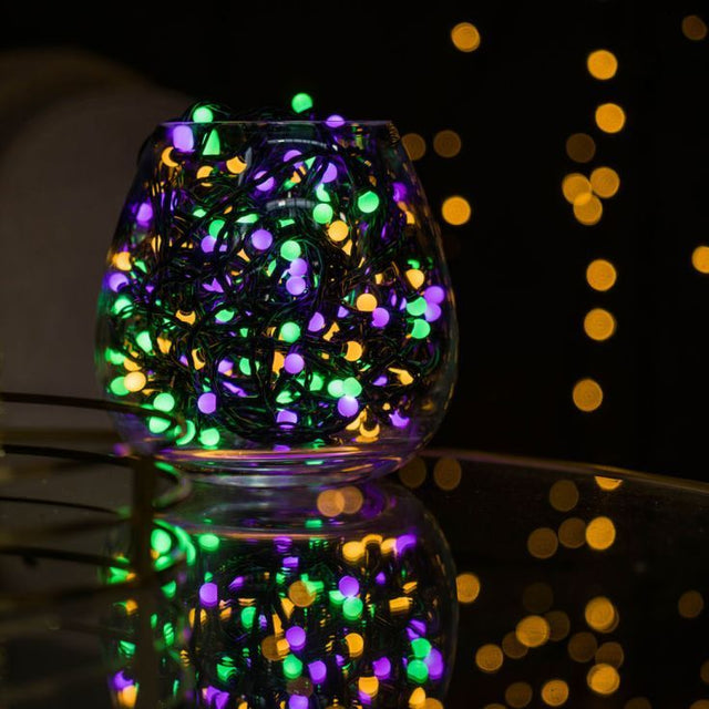 IP44 240 Multi Coloured Bubble String Lights 