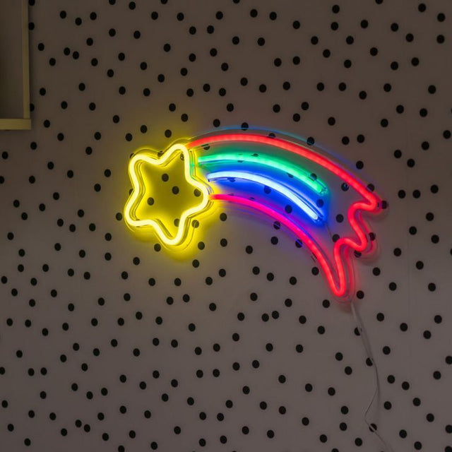 Shooting Star Neon Style LED Wall Light 