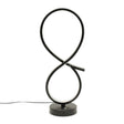 Infinity LED Swirl Touch Table Lamp In Matte Black 