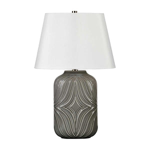 Muse 1 Light Table Lamp - Grey - Comet Lighting