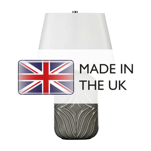Muse 1 Light Table Lamp - Grey - Comet Lighting