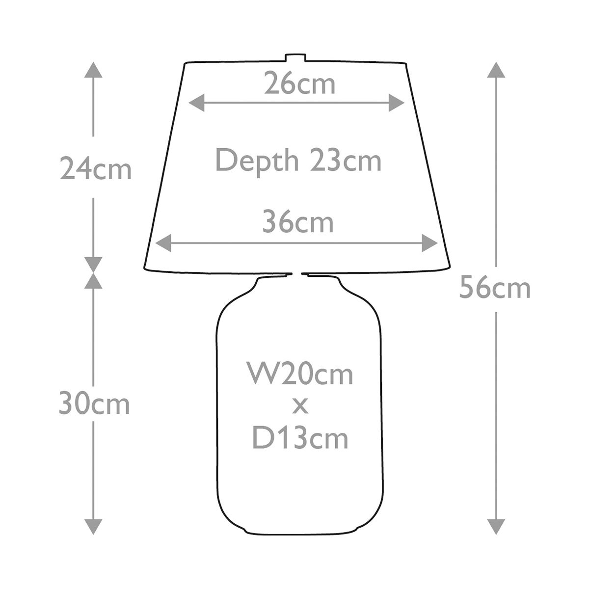 Muse 1 Light Table Lamp - Turqse