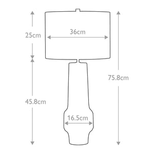 Muswell 1 Light Table Lamp - Comet Lighting