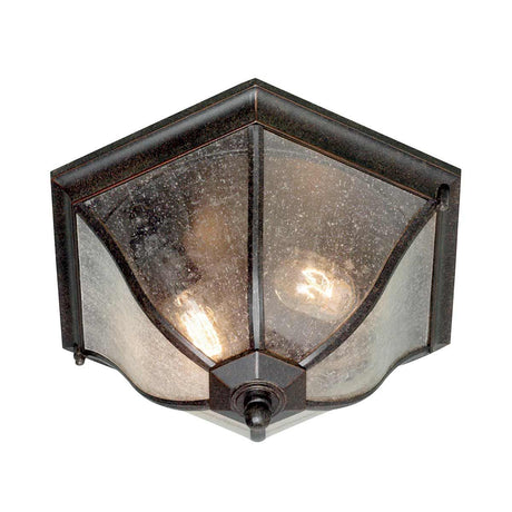 New England 2 Light Flush Lantern Medium - Comet Lighting
