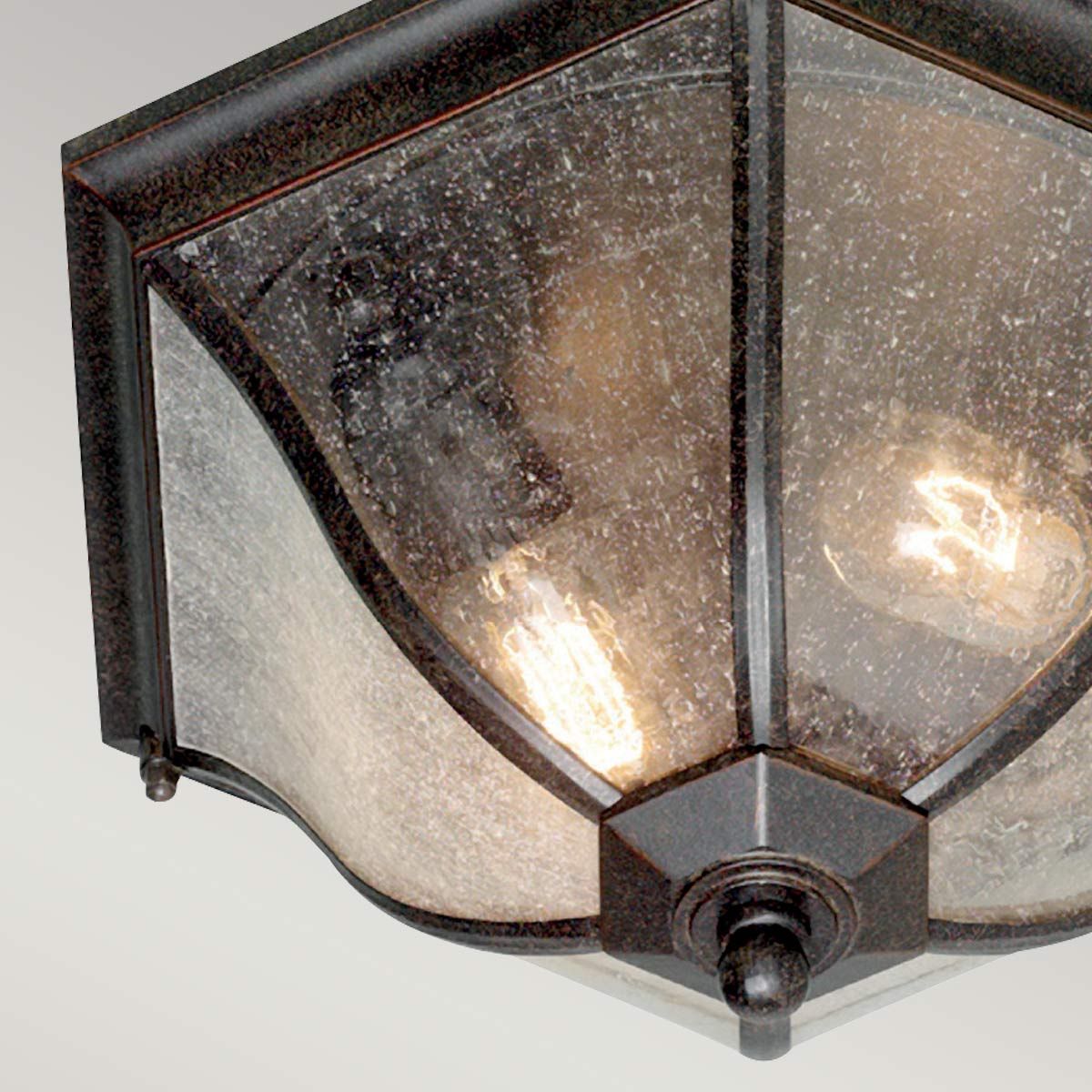 New England 2 Light Flush Lantern Medium - Comet Lighting