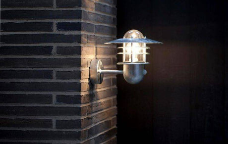 Nordlux Agger Sensor Outdoor Wall Light Galvanized - Comet Lighting