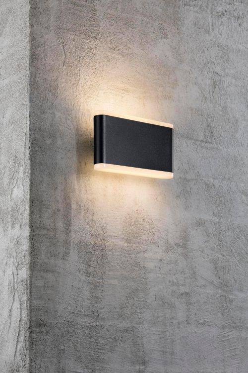 Nordlux Akron 17 Outdoor Wall Light Black - Comet Lighting