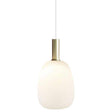 Nordlux Alton 23 Pendant Ceiling Light Opal white/Black-brass - Comet Lighting