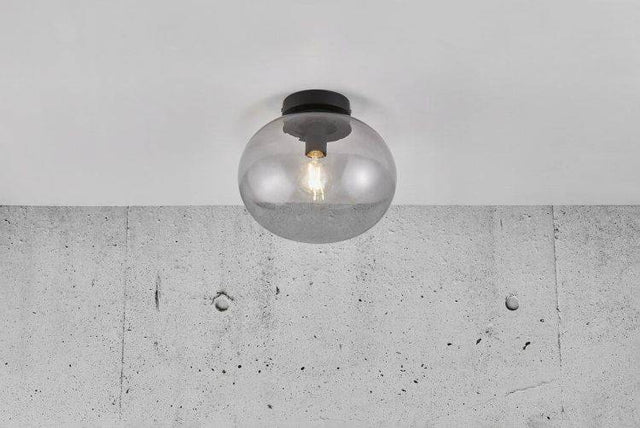 Nordlux Alton Ceiling Light Black/Smoked - Comet Lighting