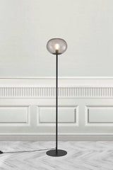 Nordlux Alton Floor Lamp Black/Smoked - Comet Lighting