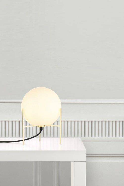 Nordlux Alton Table Lamp Opal white/Brass - Comet Lighting