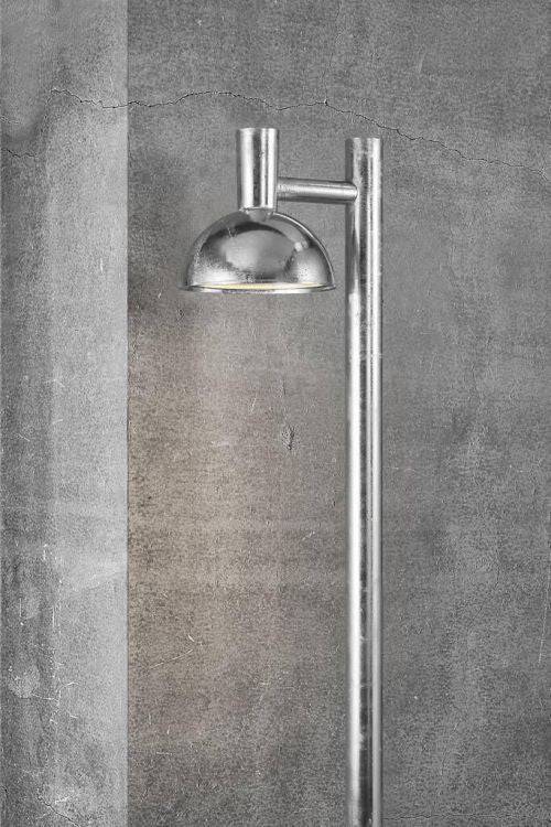 Nordlux Arki 100 Outdoor Post Light Galvanised - Comet Lighting