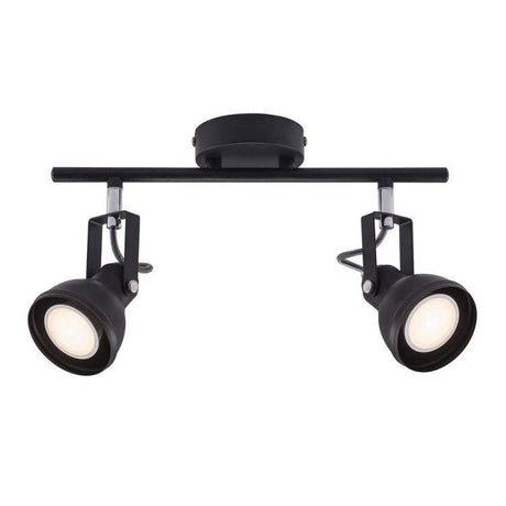 Nordlux Aslak 2-Light Spotlight Black - Comet Lighting