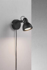 Nordlux Aslak Wall Light Black - Comet Lighting